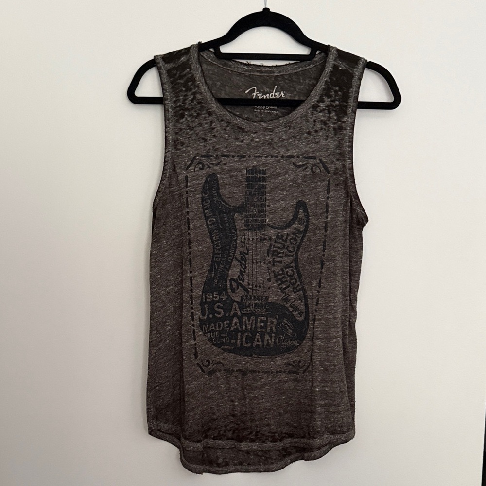 Lucky Brand Brown Graphic Muscle Tee